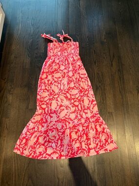Lilly Pulitzer Coral & Pink Smocked Sundress